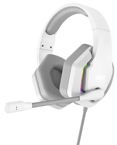 Гарнитура проводная игровая 2E HG315 RGB USB 7.1 White (2E-HG315WT-7.1) - Фото 1