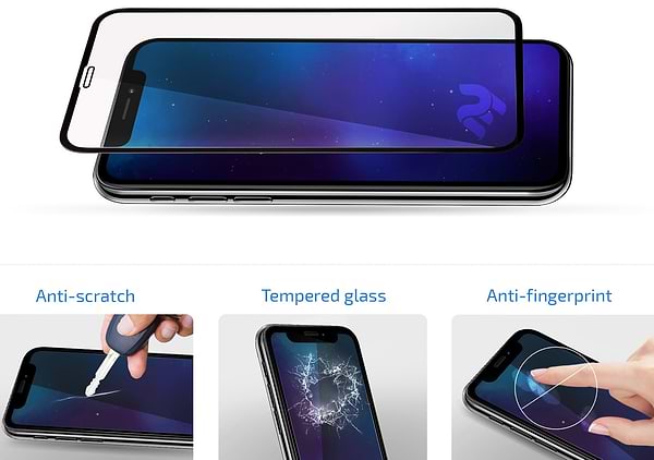 Фото - Защитное стекло для смартфона 2E for iPhone 17(6.3), 2.5D FCFG (2E-IP-17.-6.3-SMFCFG-BB)