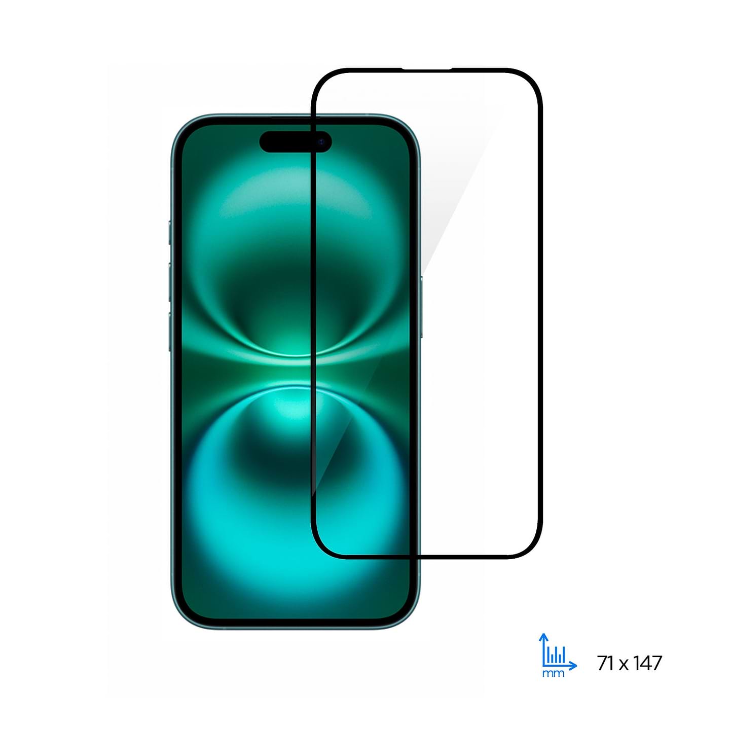 Захисне скло для смартфону 2E Apple iPhone 16 (6.1), 2.5D FCFG, (1 Pack), чорна рамка (2E-IP-16.-6.1-SMFCFG-BB)