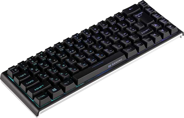 Фото - Клавіатура дротова ігрова 2E KG350 RGB 68key USB Black Ukr (2E-KG350UBK)
