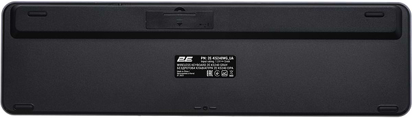 Фото - Клавіатура бездротова 2E KS240 WL/BT, EN/UK Gray/Black (2E-KS240WG_UA)