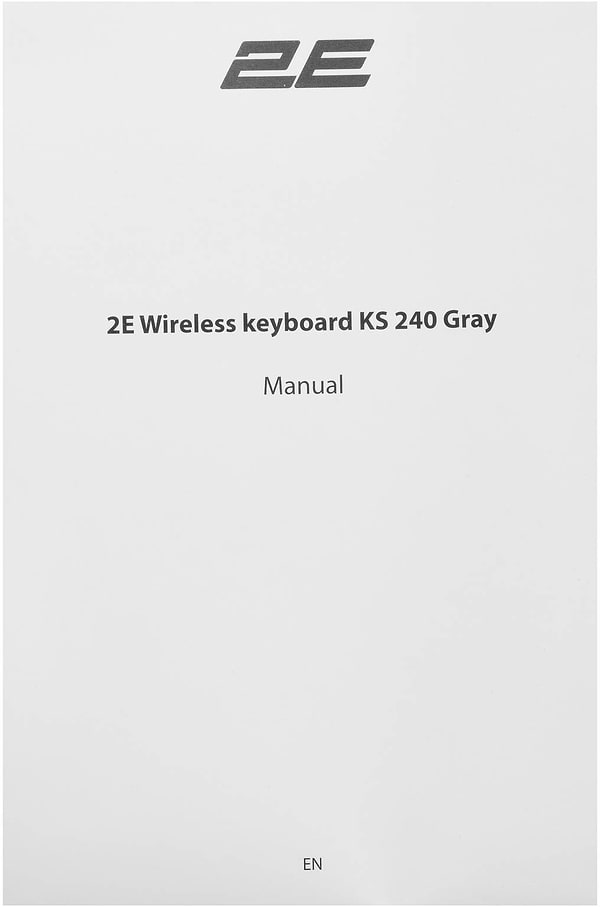 Фото - Клавіатура бездротова 2E KS240 WL/BT, EN/UK Gray/Black (2E-KS240WG_UA)