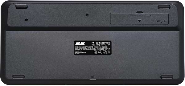 Фото - Клавіатура бездротова 2E KS250 WL/BT, EN/UK Black/Gray (2E-KS250WBK_UA)