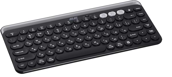 Фото - Клавіатура бездротова 2E KS250 WL/BT, EN/UK Black/Gray (2E-KS250WBK_UA)