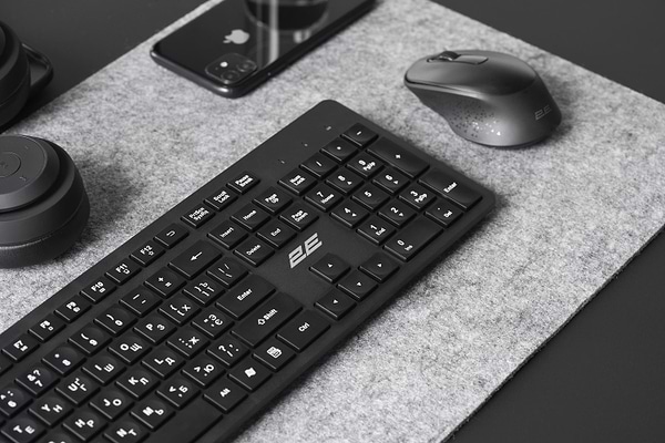 Фото - Клавіатура бездротова 2E KS260 WL Black (2E-KS260WB)