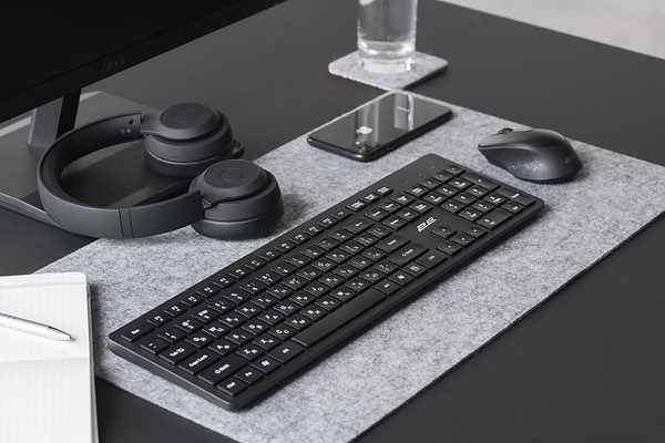 Фото - Клавіатура бездротова 2E KS260 WL Black (2E-KS260WB)