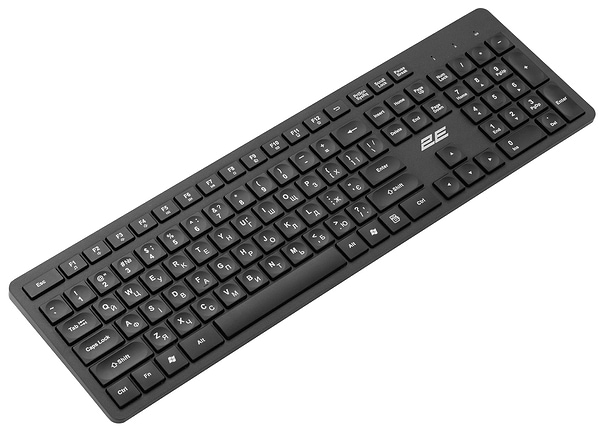 Фото - Клавіатура бездротова 2E KS260 WL Black (2E-KS260WB)