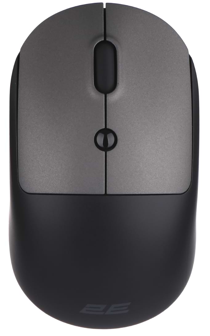 Мышь беспроводная 2E MF218 Silent WL BT Black/Gray - Фото 1