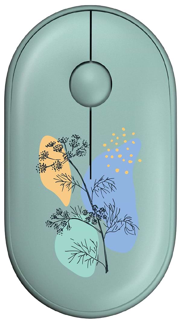 Фото - Миша бездротова 2E MF300 FLORA:DILL Silent WL BT Green (2E-MF300WFLORAGN)