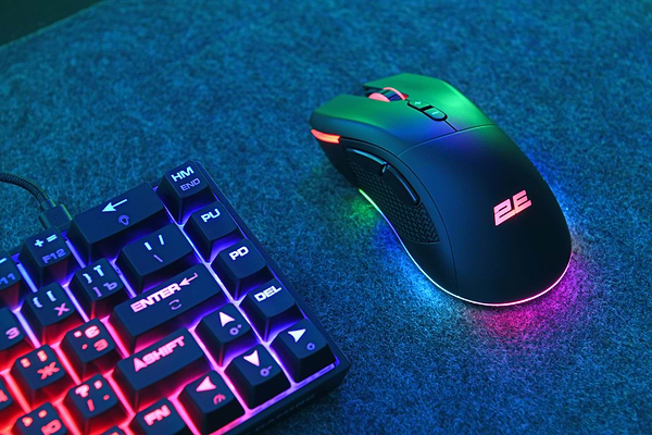 Фото - Мышь беспроводная игровая 2E Gaming MG350 WL RGB USB Black  (2E-MG350UB-WL)