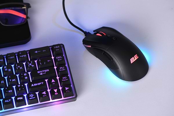 Фото - Мышь беспроводная игровая 2E Gaming MG350 WL RGB USB Black  (2E-MG350UB-WL)
