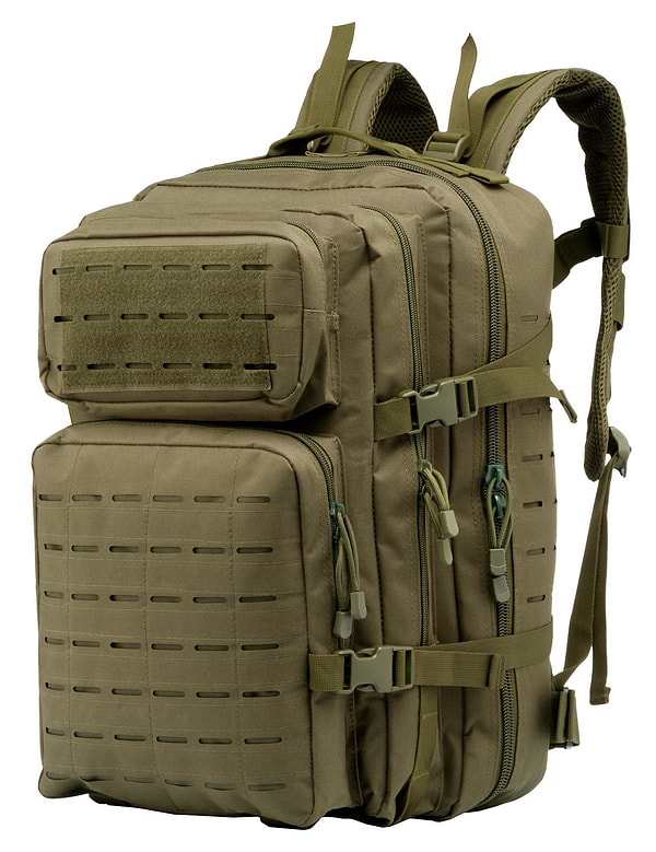 Фото - Рюкзак тактичний 2E 45L Laser Cut Зелений (2E-MILTACBKP-45L-OG)