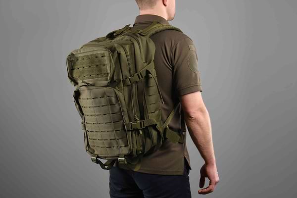 Фото - Рюкзак тактичний 2E 45L Laser Cut Зелений (2E-MILTACBKP-45L-OG)