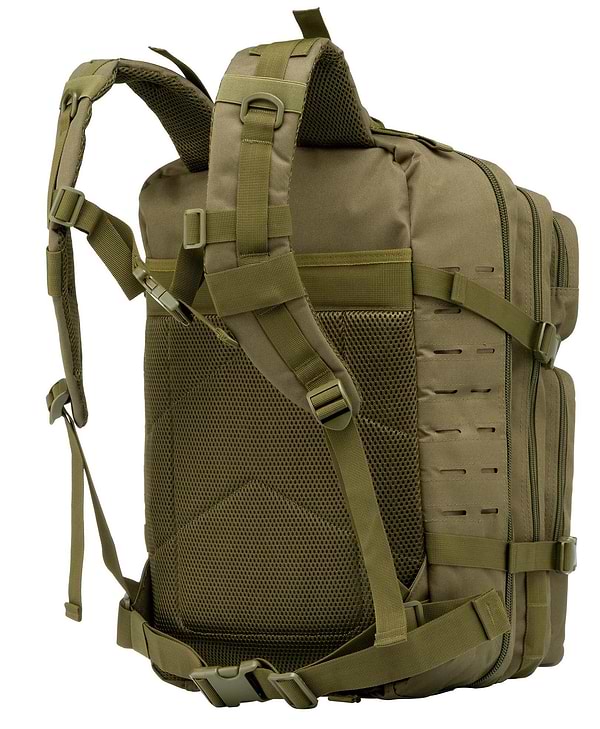 Фото - Рюкзак тактичний 2E 45L Laser Cut Зелений (2E-MILTACBKP-45L-OG)