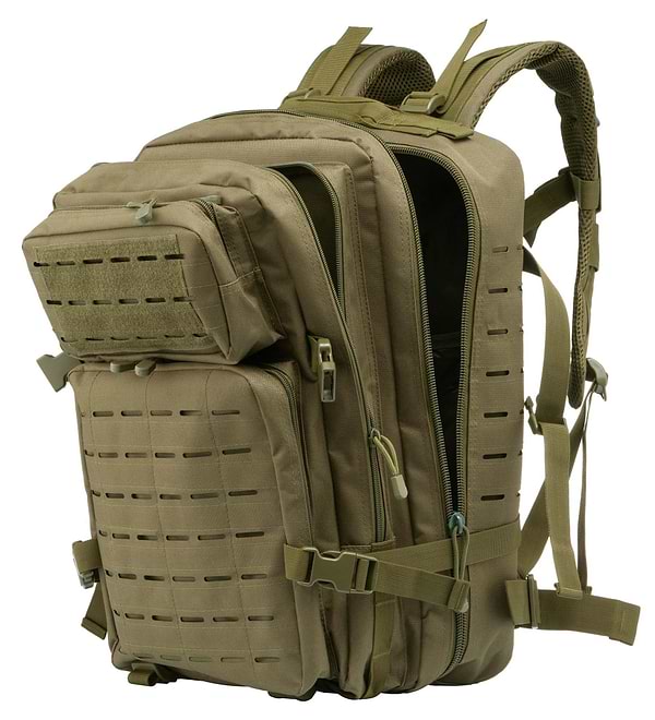 Фото - Рюкзак тактичний 2E 45L Laser Cut Зелений (2E-MILTACBKP-45L-OG)
