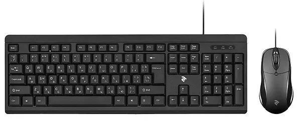 Фото - Клавиатура+мышь 2E MK401 USB Black (2E-MK401UB)