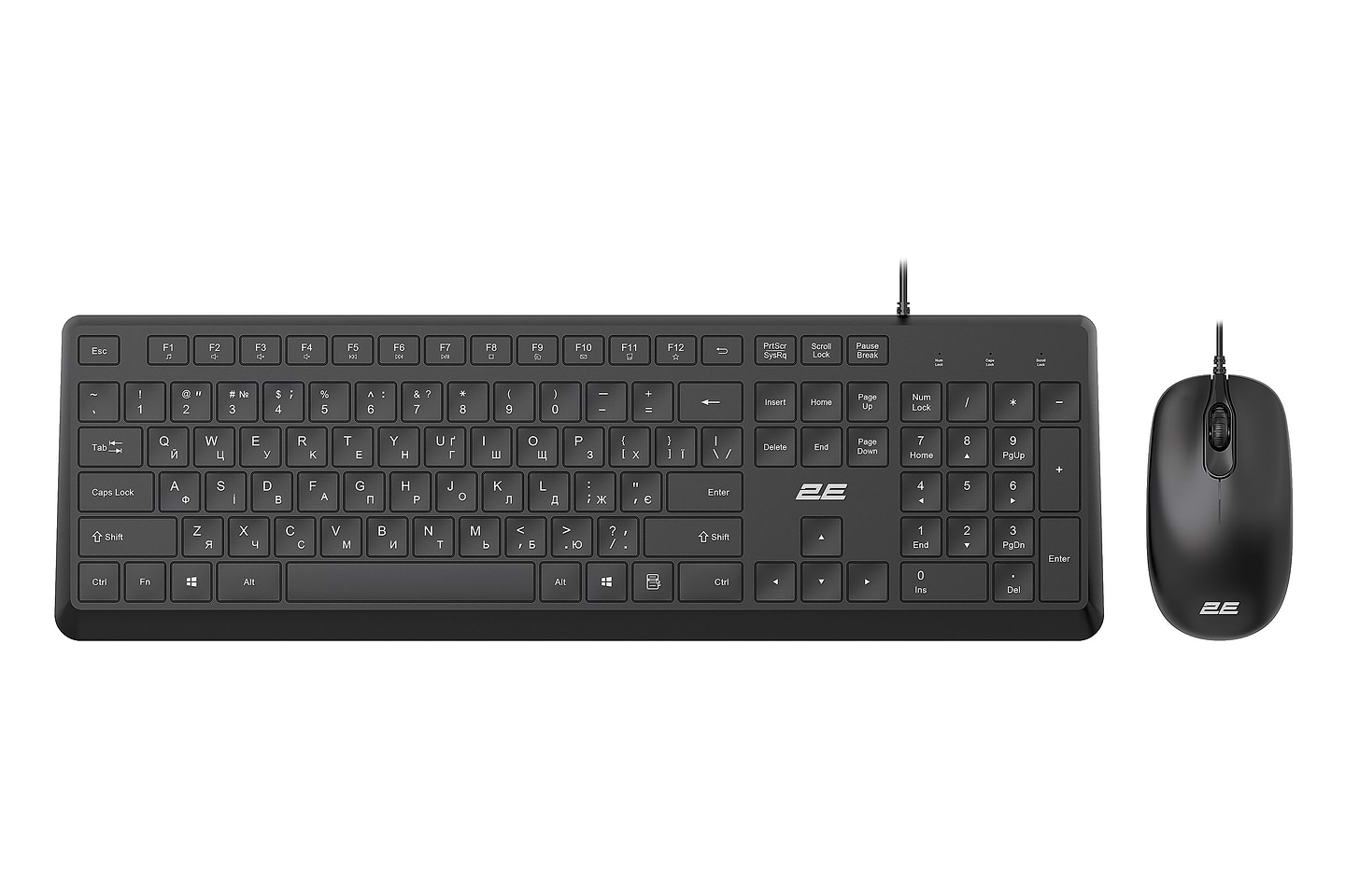 Клавиатура+мышь 2E MK405 USB-A, EN/UK Black (2E-MK405UBK_UA) - Фото 1