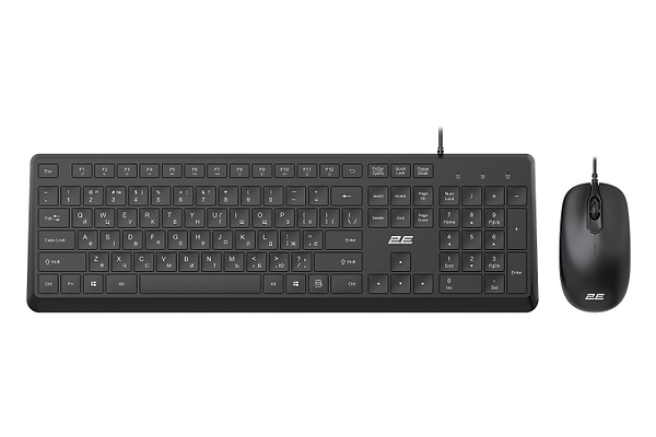 Фото - Клавіатура+миша 2E MK405 USB-A, EN/UK Black (2E-MK405UBK_UA)