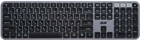 Фото - Клавиатура+мышь беспроводная 2E MK440 WL/BT EN/UK Gray/Black (2E-MK440WBGR_UA)