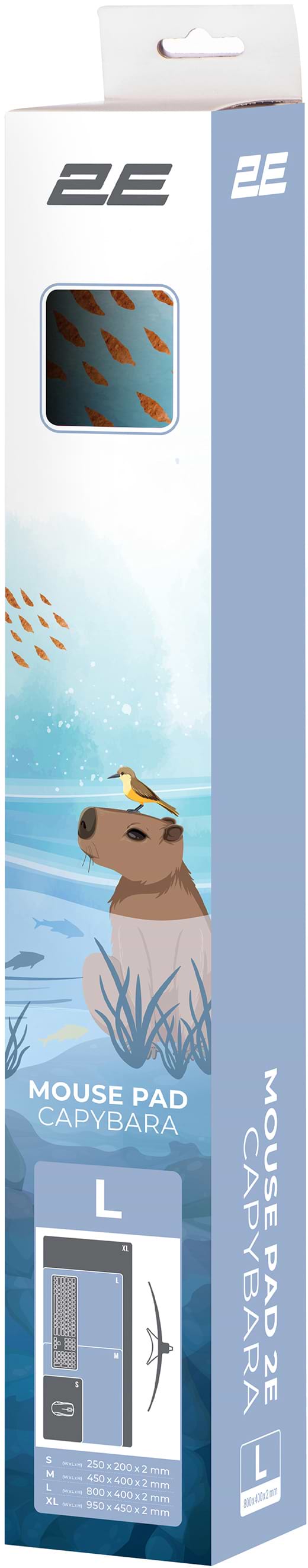Фото - Коврик для мыши 2E CAPYBARRA L (2E-PAD-L-CAPY-BLUE)