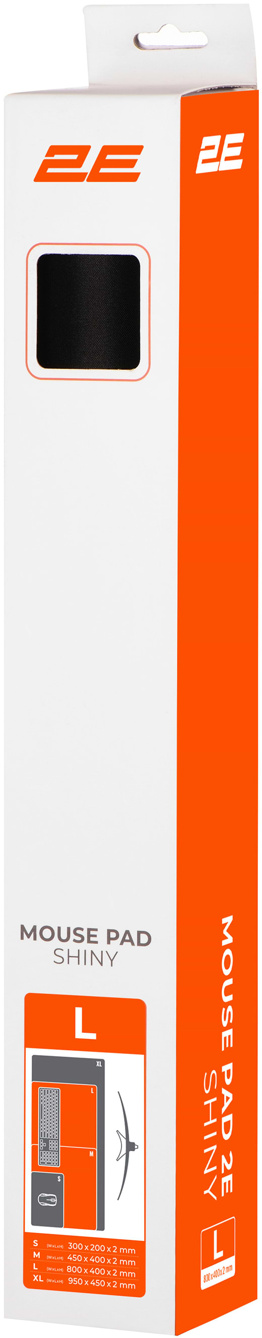 Фото - Коврик для мыши 2E SHINY L (2E-PAD-L-SHINY-BLACK)
