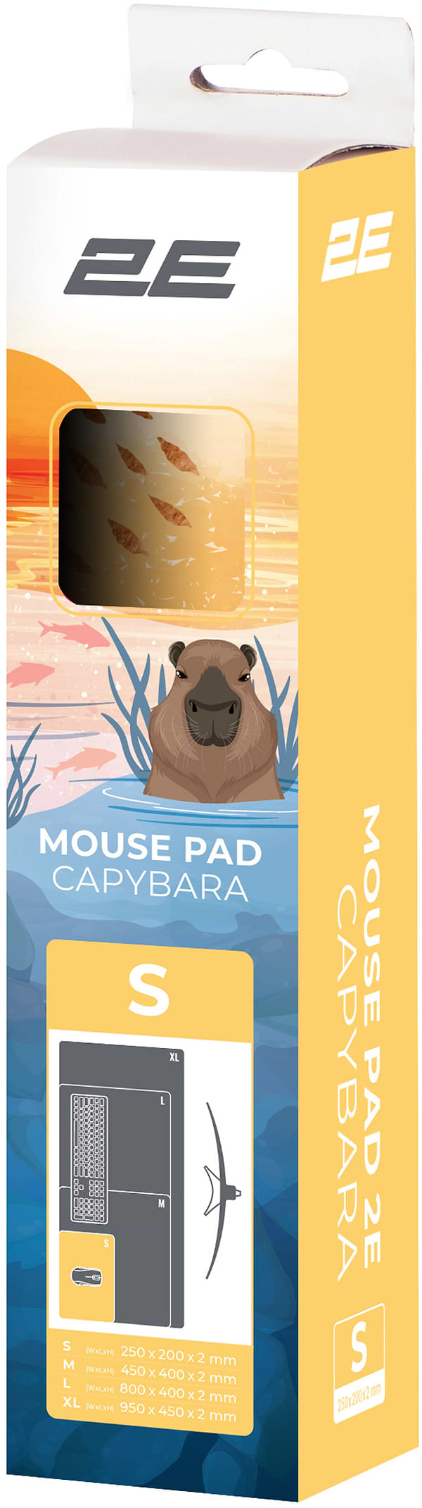Фото - Коврик для мыши 2E CAPYBARRA S (2E-PAD-S-CAPY-YELLOW)