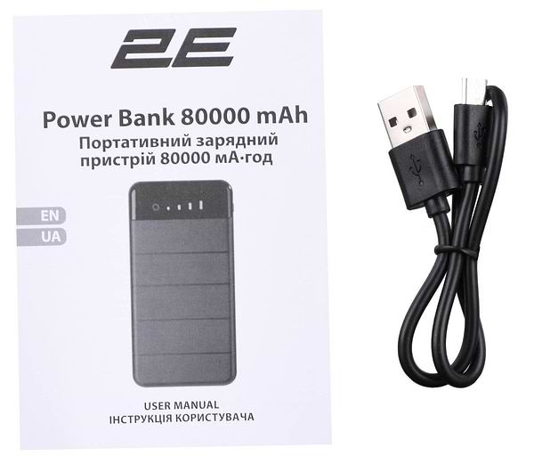 Фото - Батарея мобільна 2E 8000mAh Black (2E-PB814-BLACK)