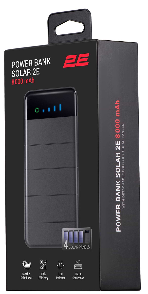 Фото - Батарея мобільна 2E 8000mAh Black (2E-PB814-BLACK)