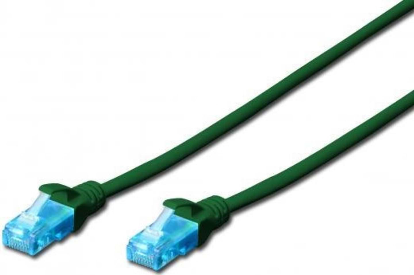 Кабель патч-корд 2E CAT 5e UTP 0.50 м 26AWG RJ45 Green (2E-PC5ECU-0.50LSZH-GRN)