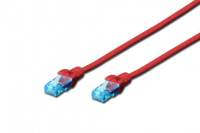 Кабель патч-корд 2E CAT 5e UTP 1 м 26AWG RJ45 Red (2E-PC5ECU-1LSZH-RED)