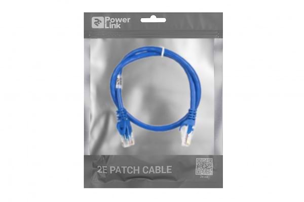 Фото - Кабель патч-корд 2E Cat 6 UTP RJ45 26AWG 0.50 m Blue (2E-PC6COP-050BL)