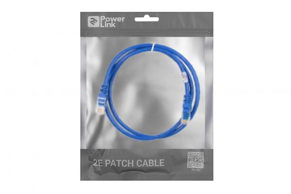 Фото - Кабель патч-корд 2E Cat 6 UTP RJ45 26AWG 1.00 m Blue (2E-PC6COP-100BL)