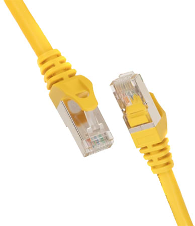 Кабель патч-корд 2E Cat 6 S-FTP RJ45 4Х2 27AWG 1.00 m Yellow (2E-PC6SFTPCOP-100YLW)