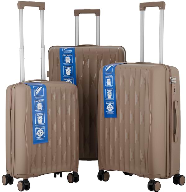 Фото - Набір валіз 2E M7979 L+M+S (2E-PP-M7979-SET3-KH)