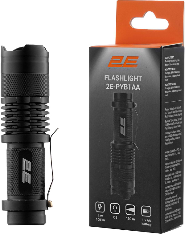 Фото - Ліхтар акумуляторний 2E 2E-PYB1AA