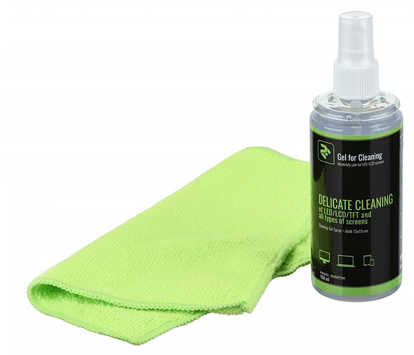 Фото - Набір для чищення екранів 2E 150ml Liquid for LED/LCD + серветка 15x15 см (2E-SK21L)