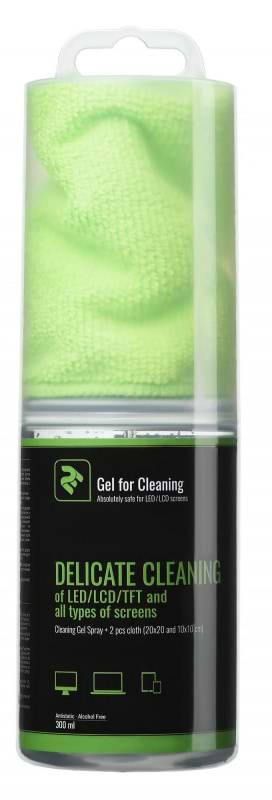 Набір для чищення екранів 2E 300ml Liquid for LED/LCD + 2 серветки 20x20, 10x10 см (2E-SK300L) - Фото 1