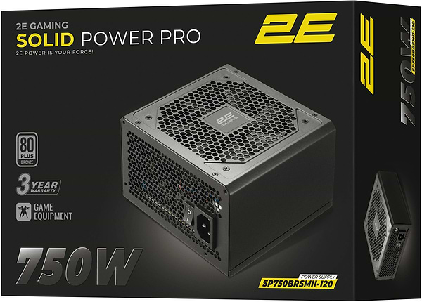 Фото - Блок питания для ПК 2E GAMING Solid Power Pro ATX3.1 GEN5.0 (750W) (2E-SP750BRSMII-120)