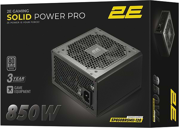 Фото - Блок живлення для ПК 2E GAMING Solid Power Pro ATX3.1 GEN5.0 (850W) (2E-SP850BRSMII-120)