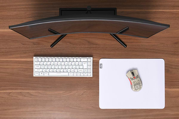 Фото - Килимок для миші ігровий 2E Gaming Pro Speed M White (2E-SPEED-M-WH-PRO)