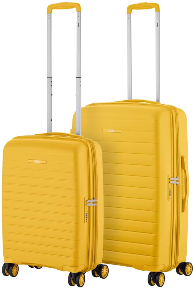 Валіза 2E Aero 2 шт. (M+S)  бурштиново-жовтий (2E-SPP-AERO-SET2-AY)