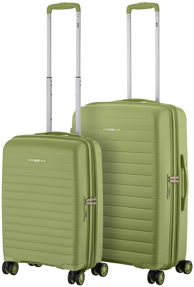 Валіза 2E Aero 2 шт. (M+S) оливково-зелений (2E-SPP-AERO-SET2-MG)