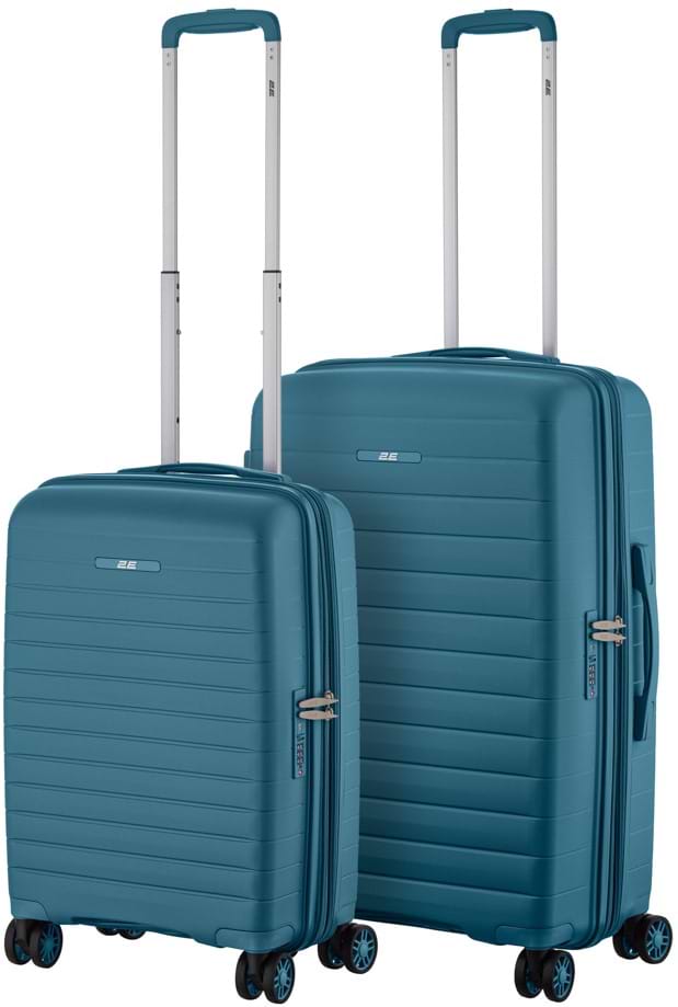 Валіза 2E Aero 2 шт. (M+S) Blue