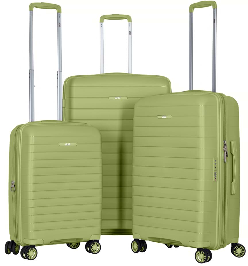Валіза 2E Aero 3 шт. (L+M+S) оливково-зелений (2E-SPP-AERO-SET3-MG)