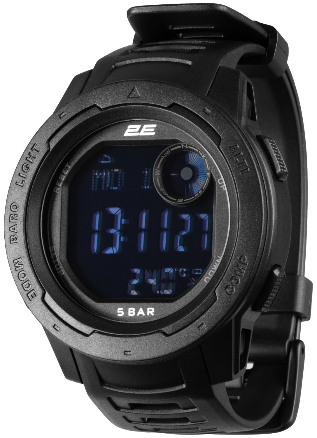 Смарт-годинник 2E Delta X Black з компасом та крокоміром (2E-TCW10BK) - Фото 1