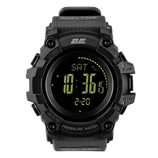 Фото - Смарт-часы 2E Armor GT Black с компасом и шагомером (2E-TCW20BK)