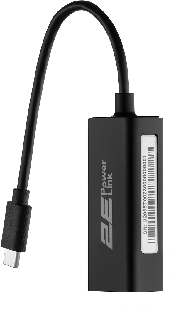 Фото - Переходник USB Type-C - RJ-45 2E PowerLink U2085T (2E-U2085T)