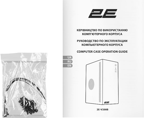 Фото - Корпус 2E Credo V200B без БП Black (2E-V200B)