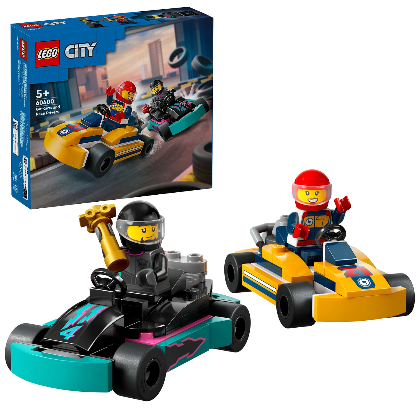 Конструктор LEGO City Картинг и гонщики (60400) - Фото 1