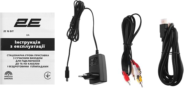 Фото - Ігрова приставка портативна 2E 16bit HDMI (2 бездротових геймпада, 183 гри) (2E16BHDWS188)